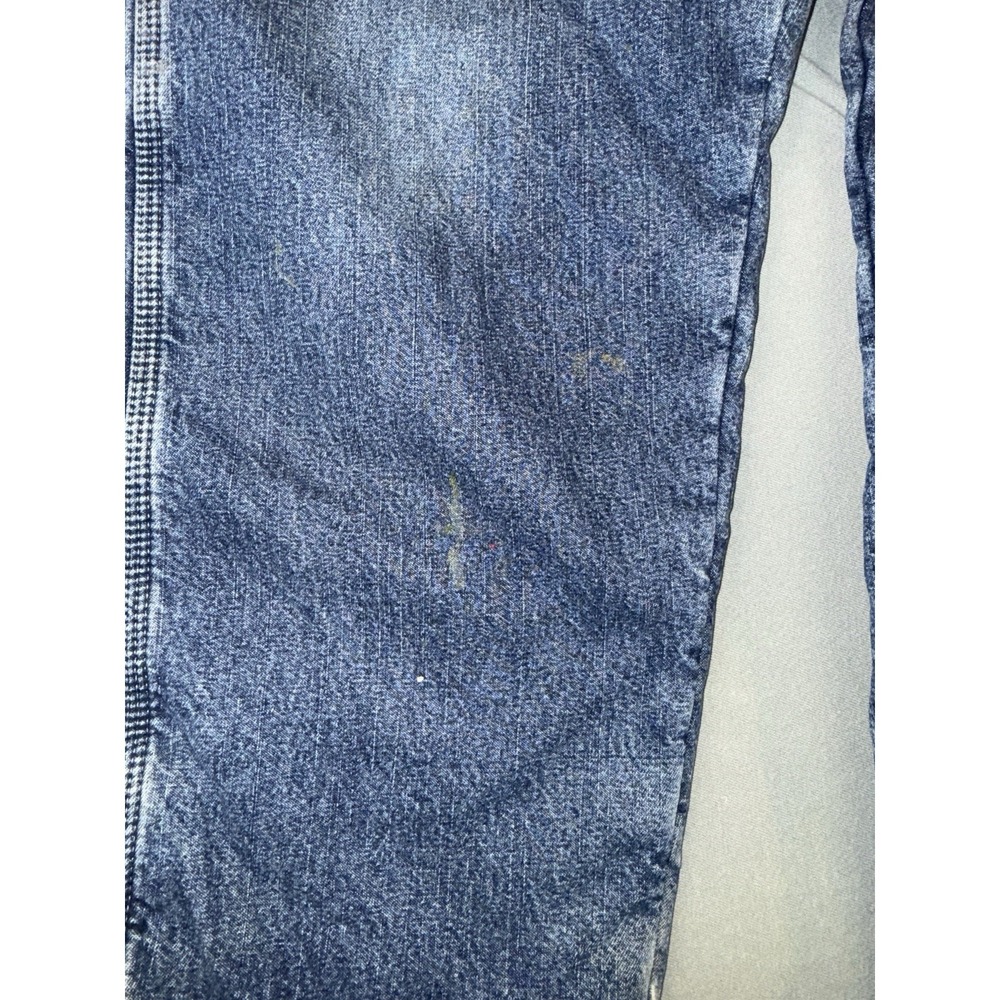 Men's Wranger Fleece Lined Carpenter Work Jeans Blue Size 36x30 - Picture 6 of 9